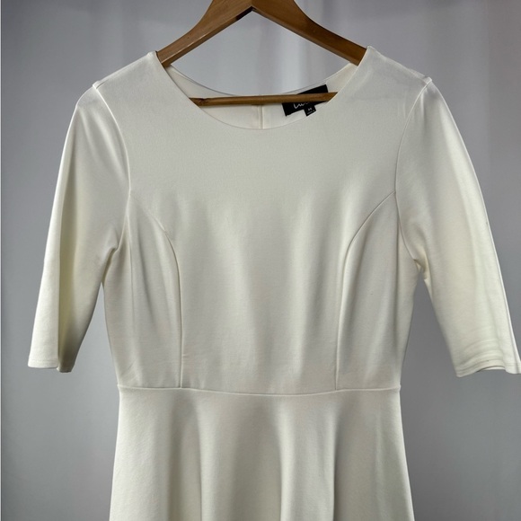 Lulus Sheer Factor Mesh Skater‎ Dress in White Size Medium - Picture 5 of 10